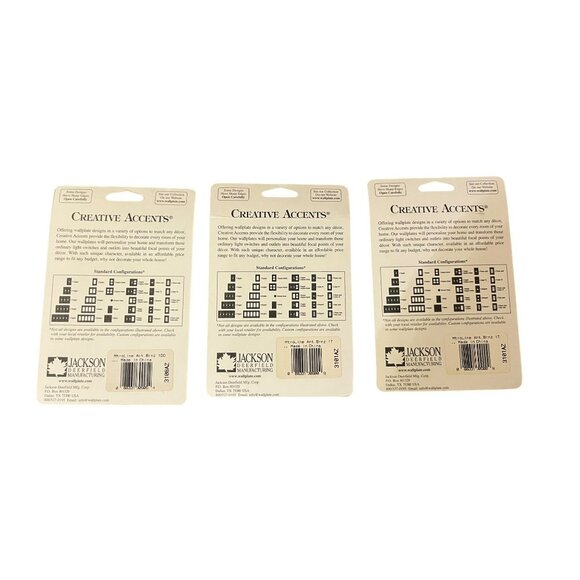 Three Creative Accents Outlet Wall Plates NEW Antique Bronze - Picture 2 of 2